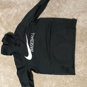 Black Nike baseball hoodie large